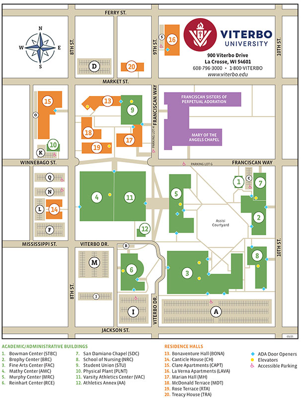 Viterbo Campus Map