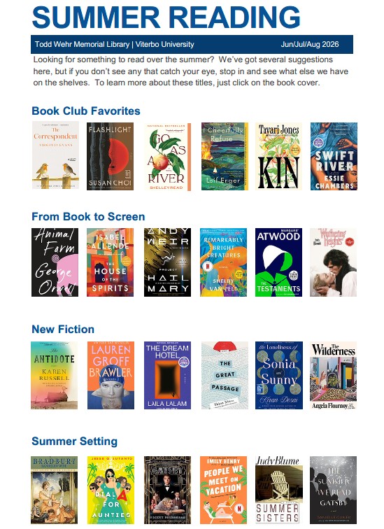 Image of 2026 summer reading list.