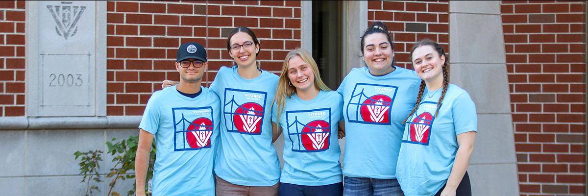 Schedule a Visit - Get a Viterbo T-shirt