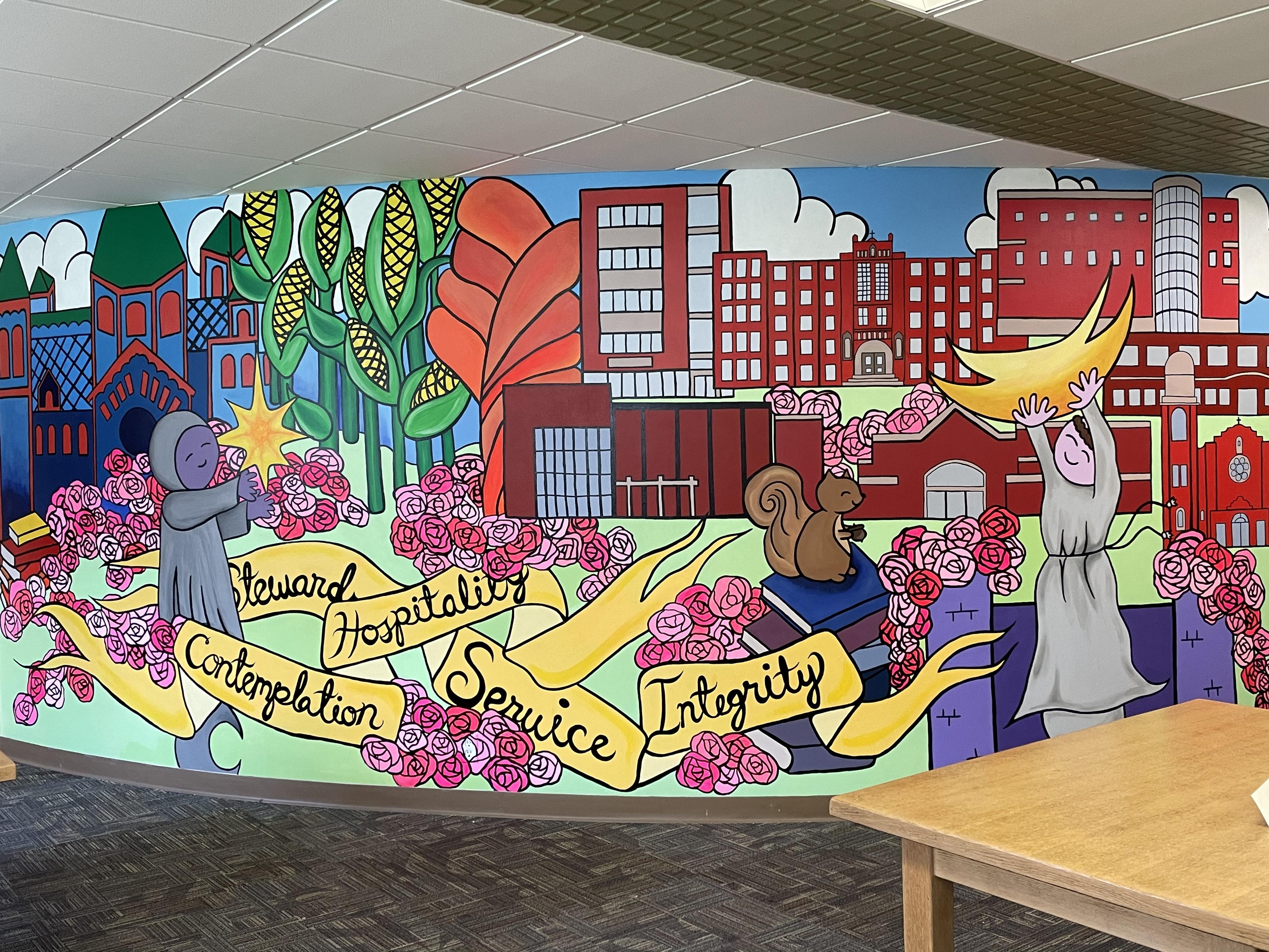 Todd Wehr Memorial Library Mural