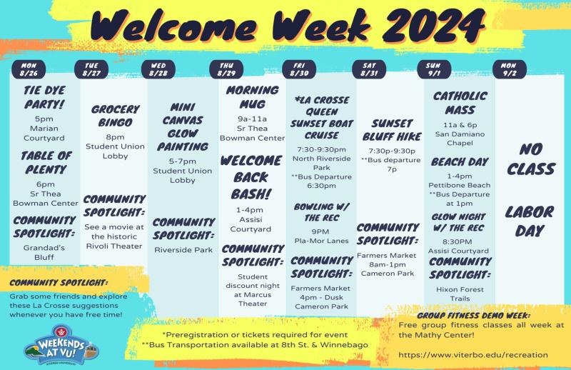 Welcome Week 2024