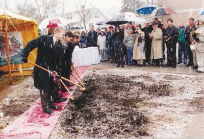 Todd Ericson was among those taking part in the groundbreaking ceremony for the Reinhart Center.