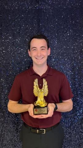 Kael Larson Nursing Major with Vic Award