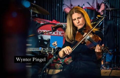 Wynter Pingel playing fiddle