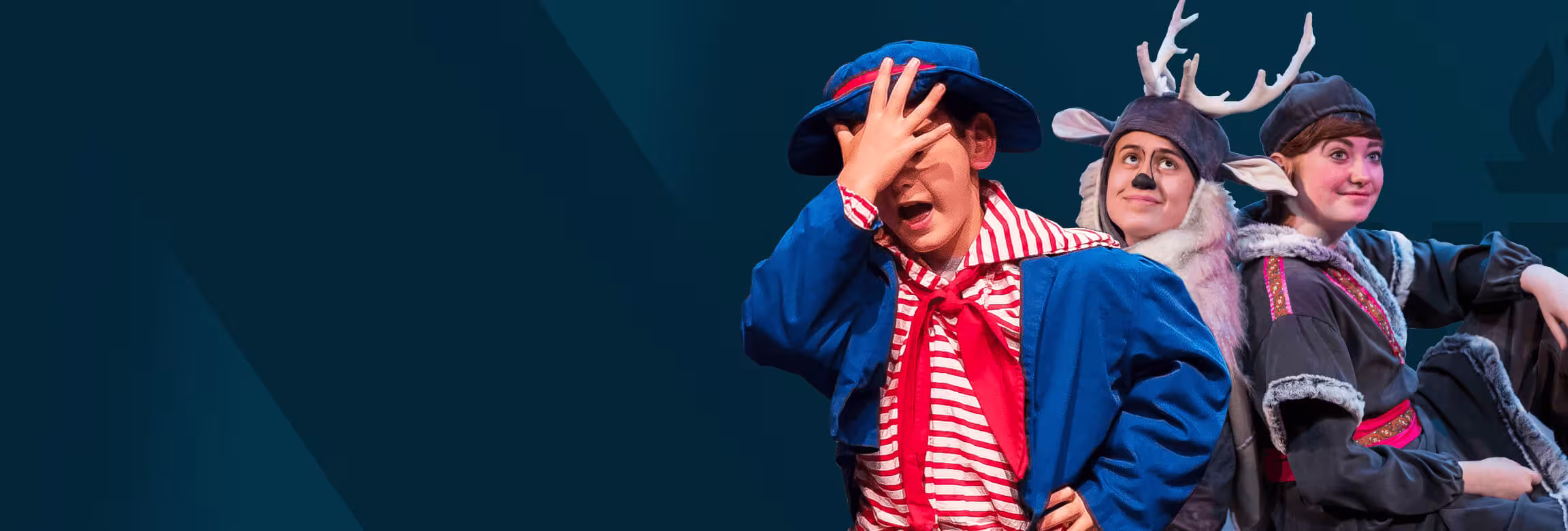 production image - children acting on stage