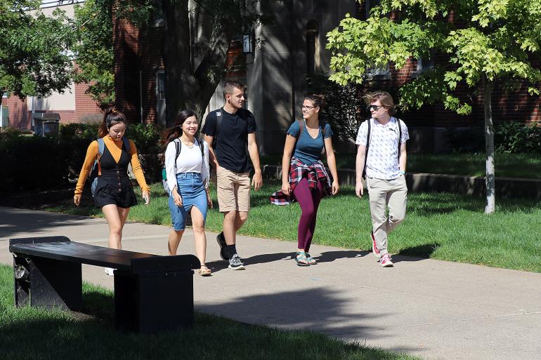 Students Walking