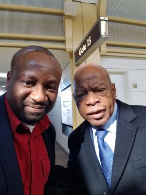 Wale Elegbede and John Lewis